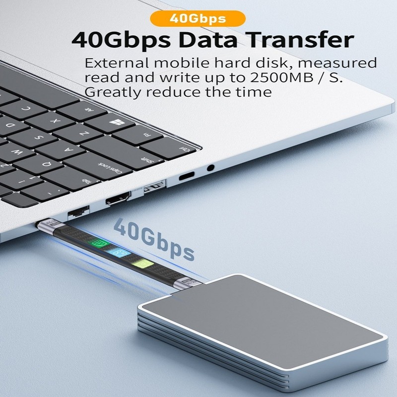 USB4 Full Function Cable With 240W Fast Charging 40Gb FPC Flexible Board Line gallery