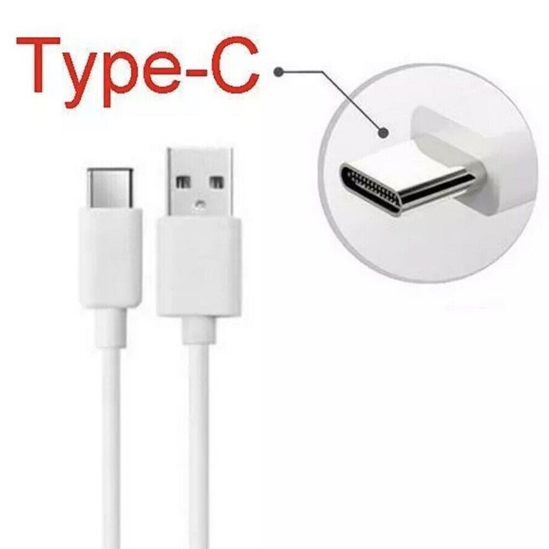 USB-A to USB-C Android Charging & Data Cable 3FT White For Samsung S22 S23 S24