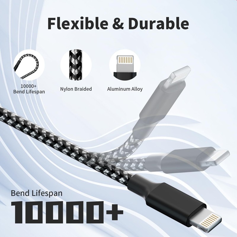 Multi Charging Cable,(2Pack 4FT) 3 in 1 Cable gallery
