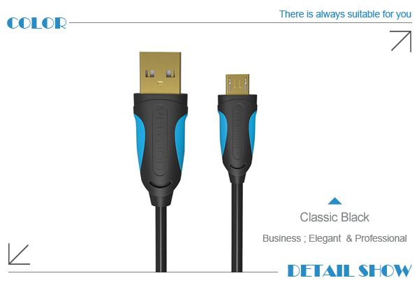 *Vention* USB M to Micro Gold P Extension Cable Android Data SYNC Samsung Sony