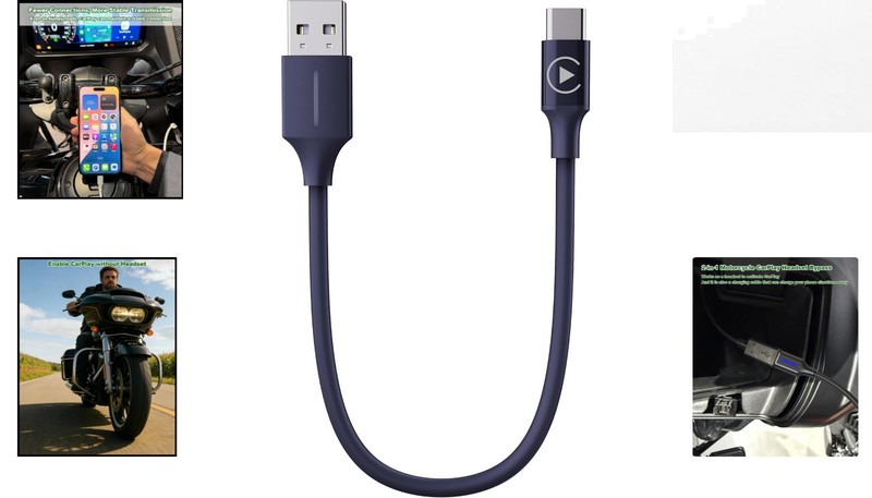 Plug & Play CarPlay Activation Cable for Honda Goldwing, Charges While You Ride! gallery