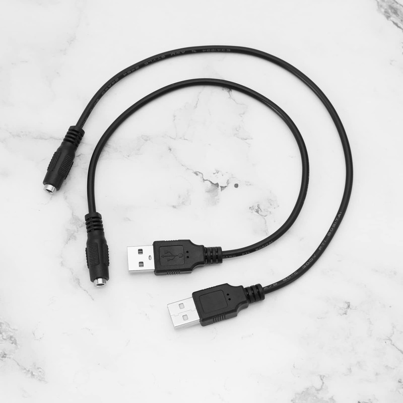 2Pcs USB to DC 3.5x1.35mm Port Cable 5V DC Power Charging Cord USB 2.0 to DC ... gallery