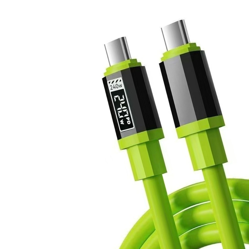 240W Data Sync USB Cable Flexible Silicone Shell High Efficiency Power Transfer gallery