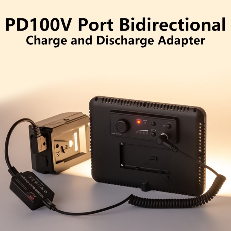 Multi Protocol Supported Type C D-Tap V Mount Battery Adapter for Quick Charging gallery