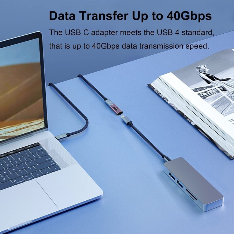 Universal USB4.0 Type-C Female To Female Connector Coupler 240W 40Gbps 8K @60hz gallery