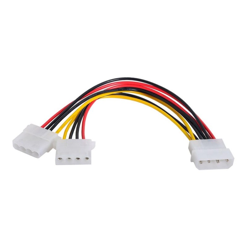IDE 4Pin 1 to 2 Power Extension Cable 10cm Hard Disk Driver Power Splitter Ca…
