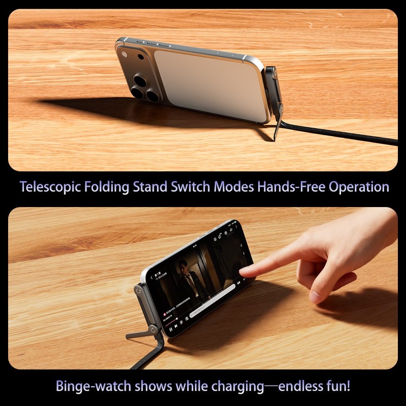 240W Fast Charging Cable Invisible Phone Holder Stand | Play While Charging gallery