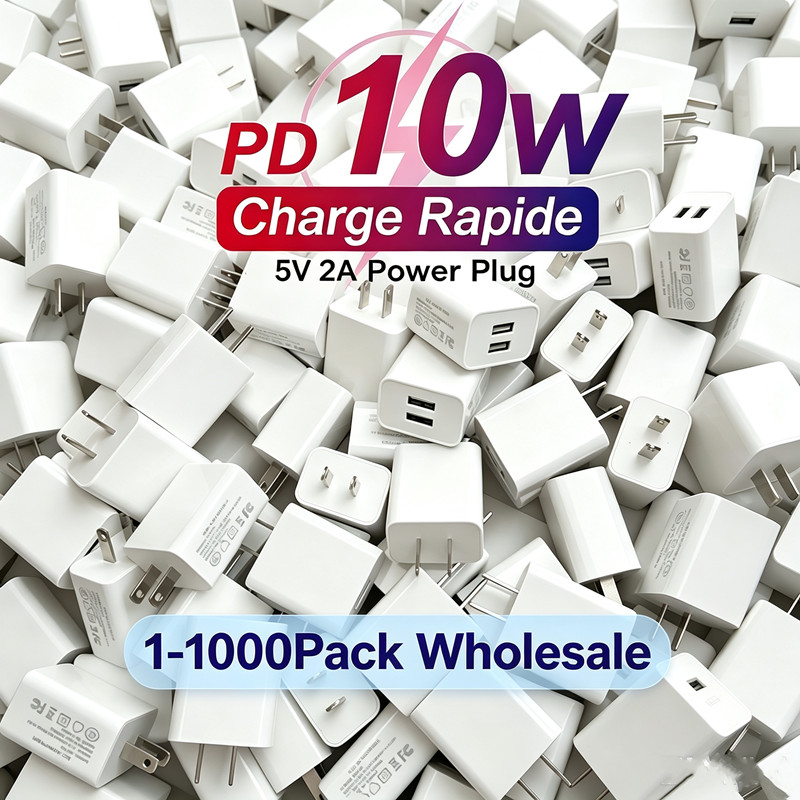 Universal Travel 5V 2A 10W Dual USB AC Wall Home Charger Power Adapter Plug Lot
