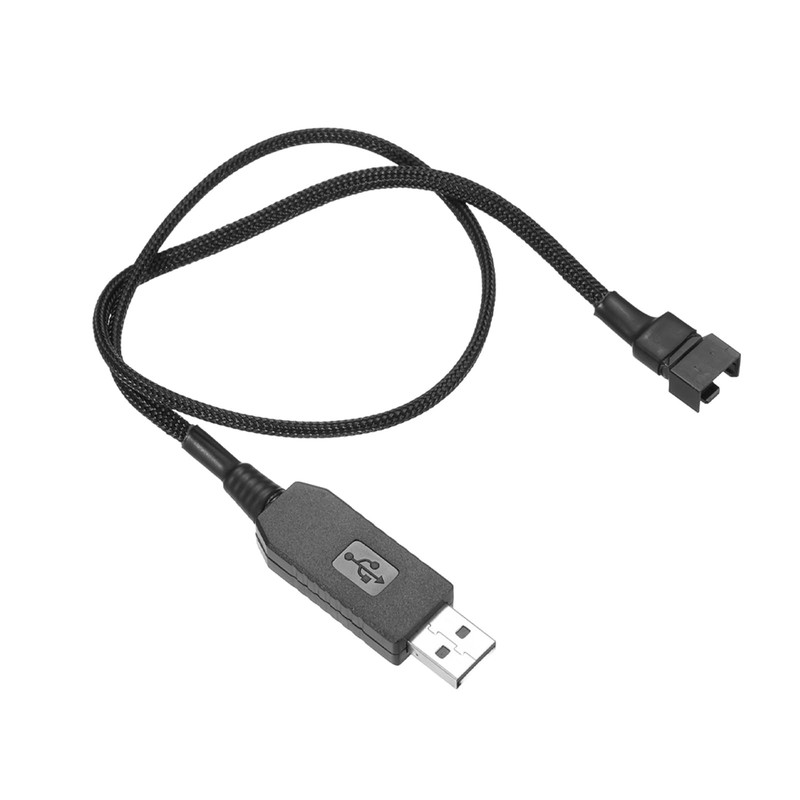 12V Step-Up USB Fan Adapter Input 5V Output 5-12V DC with 1-Way Splitter PWM …