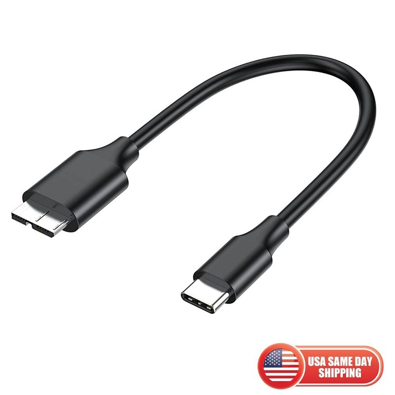 2/4/6Pc 15cm Micro B to USB C External Hard Drive Cable Portable For Seagate NEW gallery