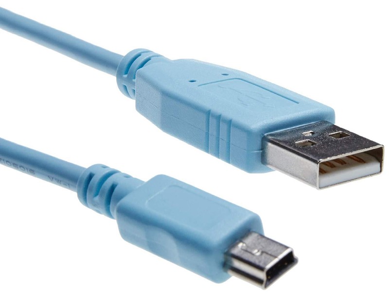 Cisco Console Cable 6 ft with USB A to Mini-B CAB-Console-USB=