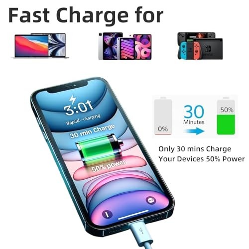 USB C Cable 15Ft,Usb C to USB C Cable 60W Fast Charging 2 Pack, Extra Long Type gallery