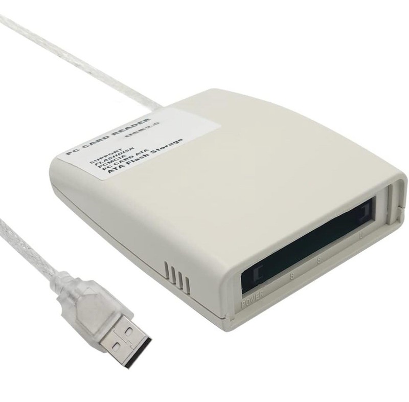 PCMCIA Card Reader, USB2.0 Plastic Version Interface, Read Flashdisk, PC Card...