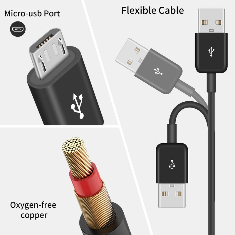 Universal Compatibility Micro USB Charging Cable, 5ft (2) gallery