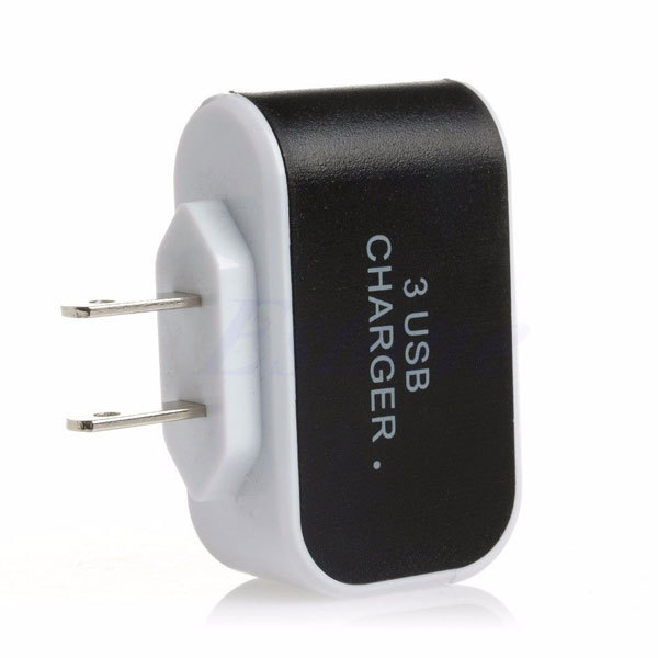 Triple USB Ports Wall Home Travel Charger Adapter For Samsung HTC Adriod phone gallery