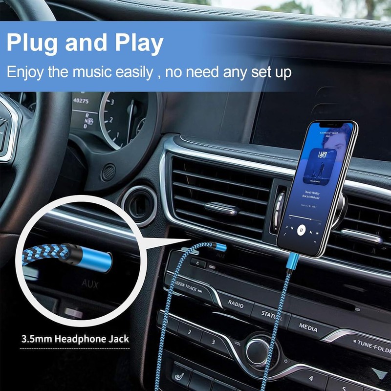 3FT USB C to 3.5mm Audio Aux Jack Cable, Type C to Headphone Audio Adapter Hi-Fi gallery