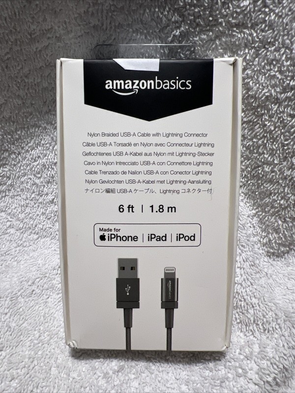 AmazonBasics iPhone Charging Cable 6ft
