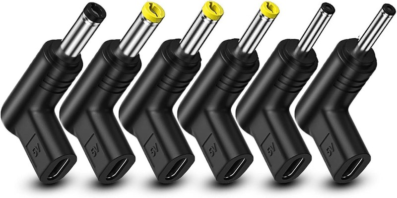 USB 3.1 Type C Female to DC Male Adapter, 90 Degre gallery