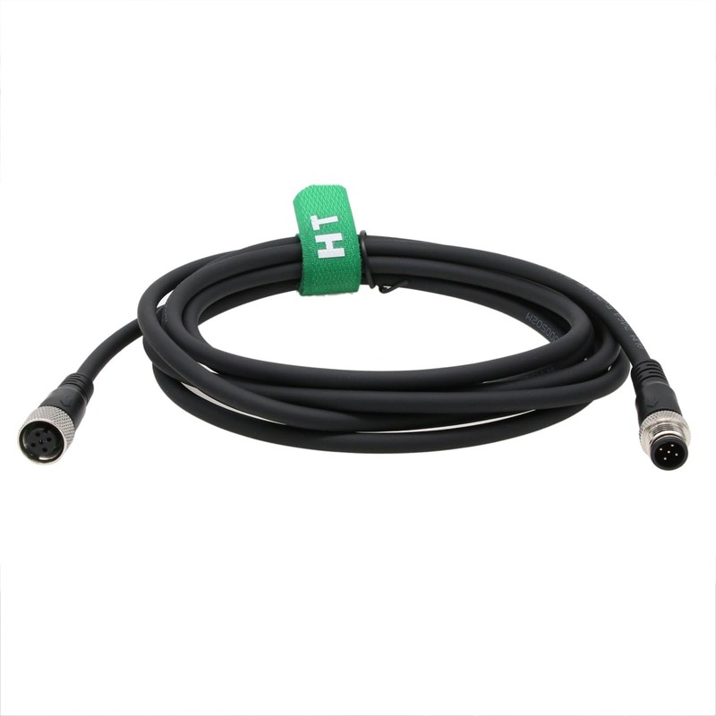 HangTon M12 5 Pin Male Female Actuator Sensor Signal Shielded Cable for Indus... gallery
