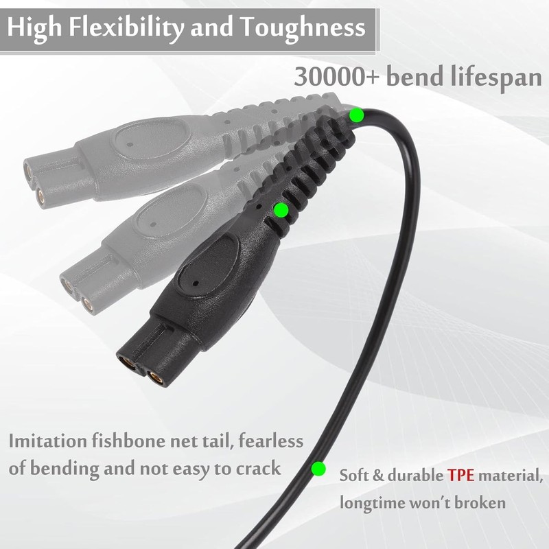 5V USB Charging Cable for Philips OneBlade - 2 Pack, 3.3FT TPE Durable gallery