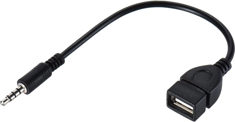 3.5Mm (1/8 Inch) AUX Audio Plug Male to USB 2.0 Female OTG Adapter gallery