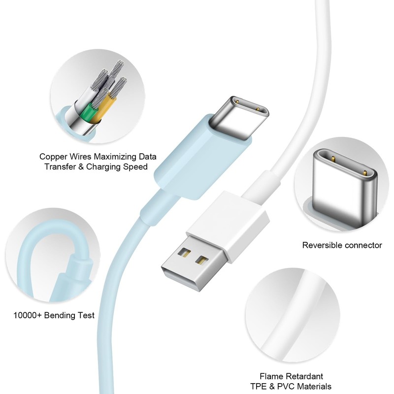 USB to USB Cable for iPhone 17 16 15, 2-Pack 5FT USB Cable with iPhone 17 16 ... gallery