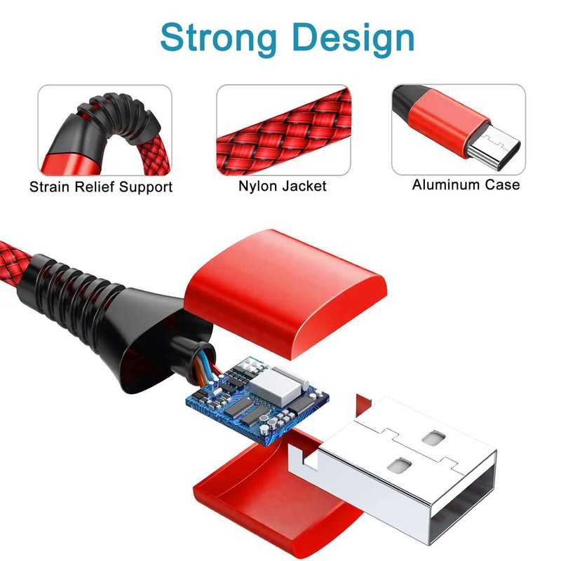 Braided USB Type-C USB-C to USB-A Fast Charge Cable Cord Charger Charging Sync gallery