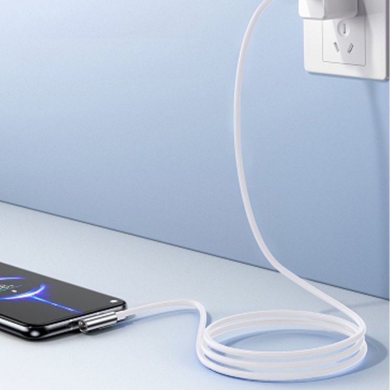 2pcs 200cm Data Transfer Charging Extension Cord USB Type C Fast Charging Cable gallery