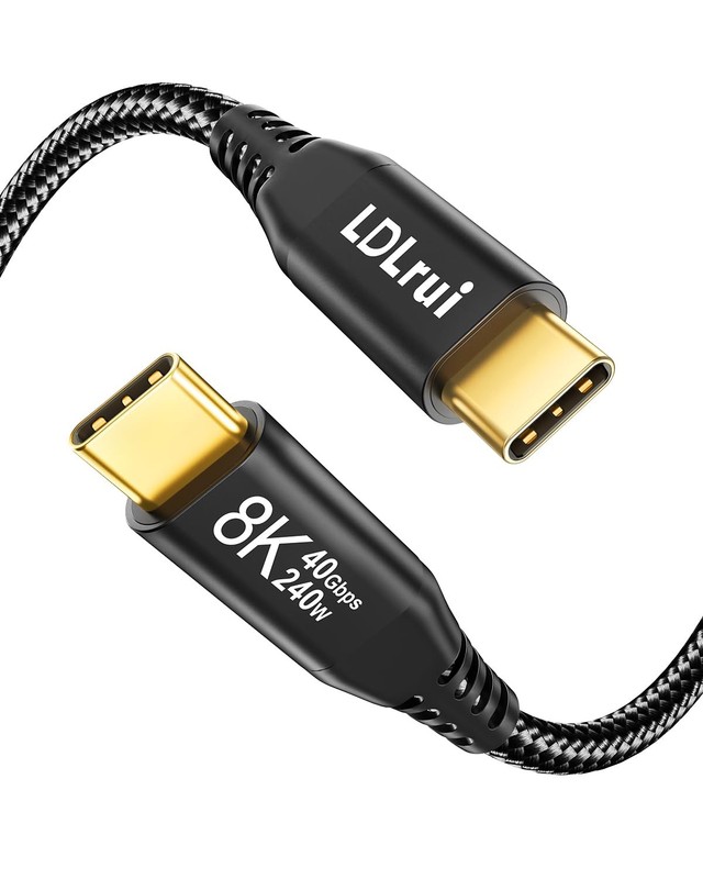 USB4 Data Cable 3FT, 40Gbps, Thunderbolt 4/3 , 240W PD 3.1 Fast Charging, 8K6…