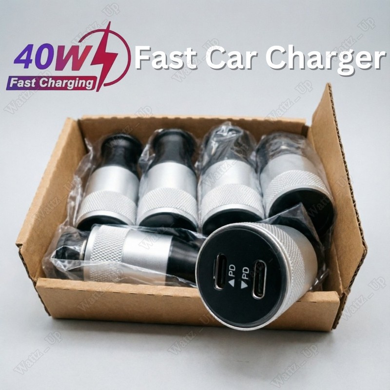 40W Fast Car Charger USB C Type-C Adapter Lot For iPhone17 16 15 Pro Air Android