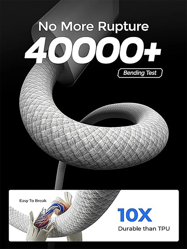 USB-C to USB-C 60W Fast Charging Cable for iPhone 15 Samsung Xiaomi gallery