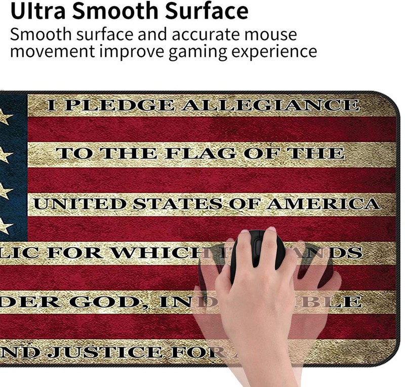 Extended Gaming Mouse Pad and Coaster, Large Non-Slip Rubber Base Mousepad wi... gallery