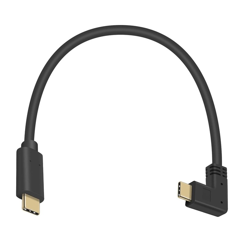 USB C to USB C Cable Short 1ft, USB 3.1 Right Angle 90 Degree Type C Cable, 6... gallery