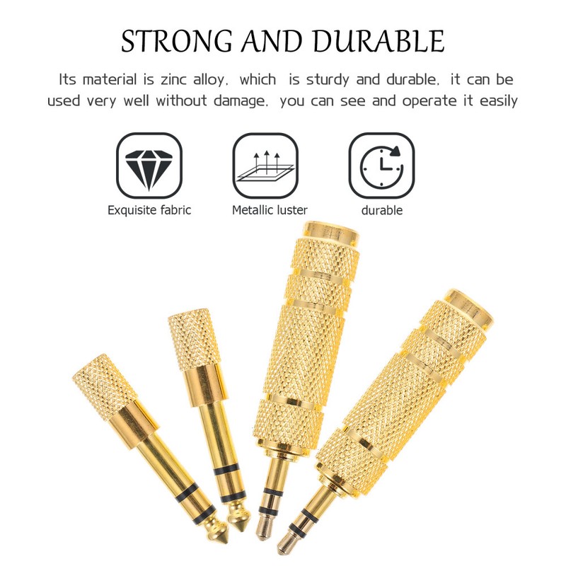 4 Pcs Adapter Microphone Travel Headphone Cable for Headphones gallery