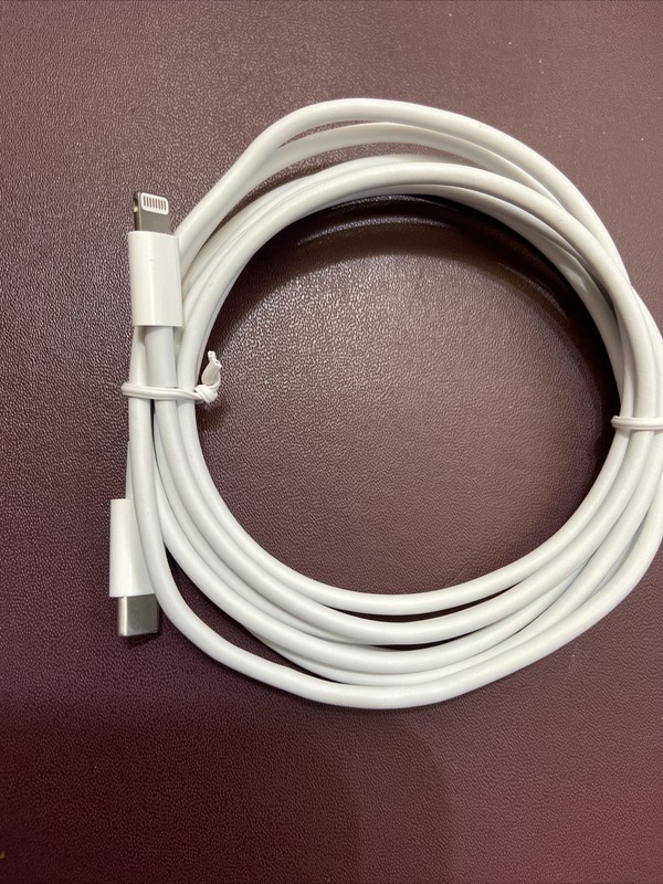 Apple Lightning Male to USB Type-C Male Cable (2 M) MKQ42AM/A Model A1702 White gallery