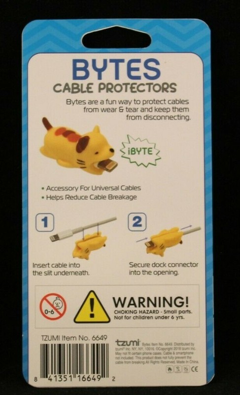 Tzumi - Bytes - Turtle & Blue Tang Fish - Protects Cables From Wear & Tear -6649 gallery