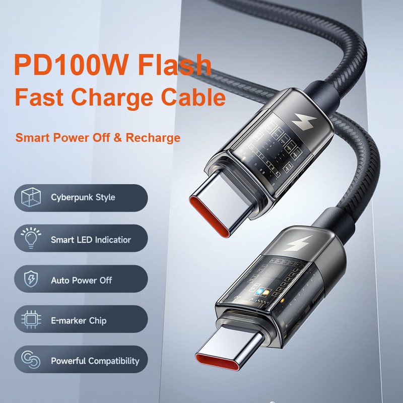 Mcdodo 100W USB C to Type C Charge Data Sync Cord PD Fast Charger Phone Cable gallery