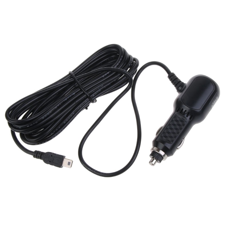 12V-24V 3.5A Mini USB Cable Interfaces Dual-USB Port Car Charger For DashCam DVR