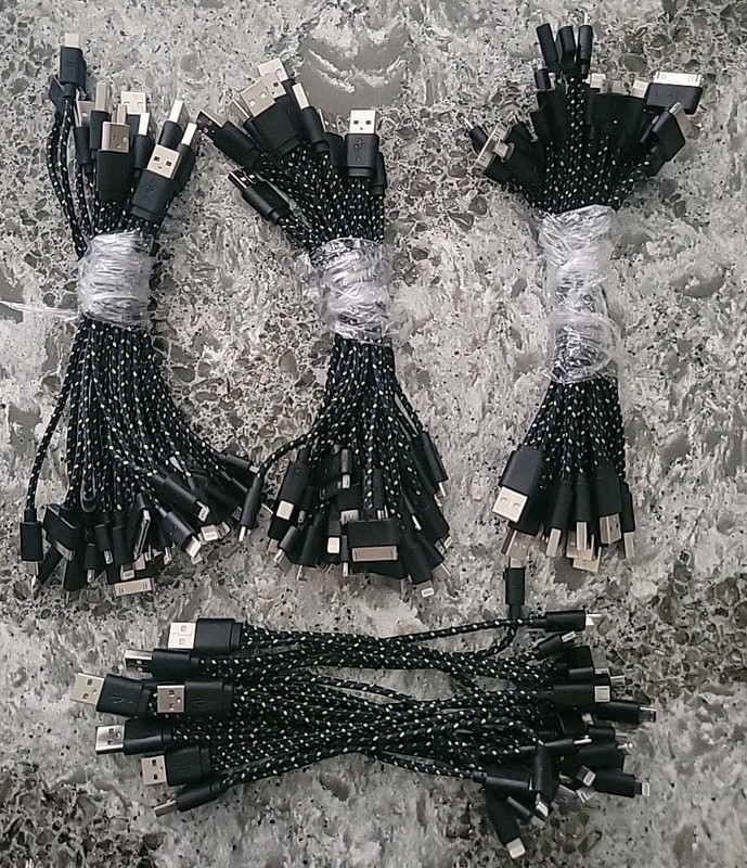 39 pc 3-n-1 Charging Cable Galaxy Tab 10.1 – 8.9 – 7.7 – 7.0 – Apple – Micro USB