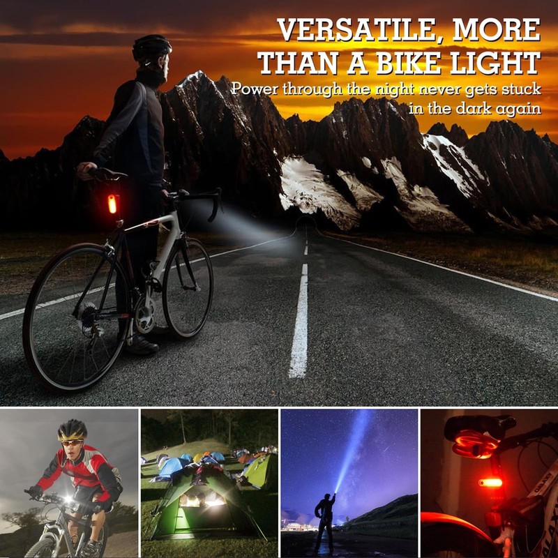Bike Lights,Chasinglee USB Rechargeable Bicycle Lights, Super Bright 1200 Lum... gallery