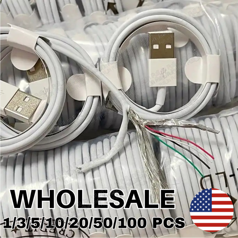 Bulk Lot 3/6FT USB A Fast Charger Cable For iPhone 11 12 13 14 8 7 6 XR USB Cord