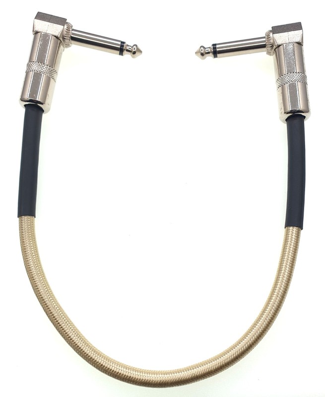 Double 90° UP Down Angle Drum Effect Cable Single Block Pedal Connector 6.35mm