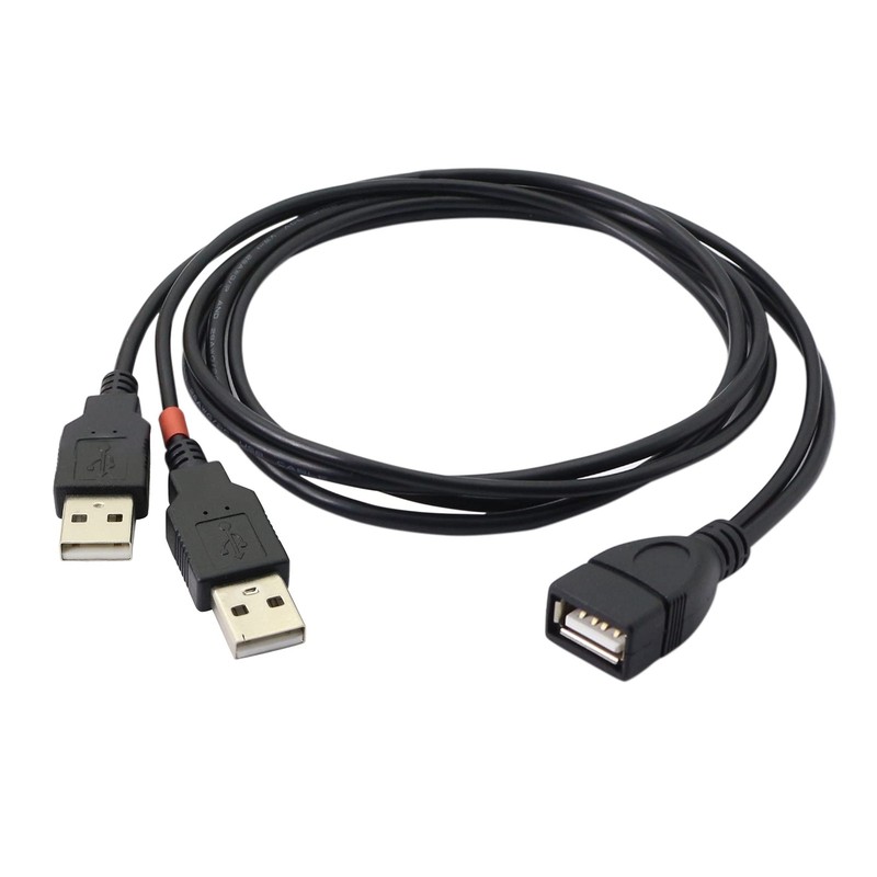 3.2 Feet USB Splitter Cable, 2.0A Female to Dual A Y Hub Adapter Cable YOUCHE…