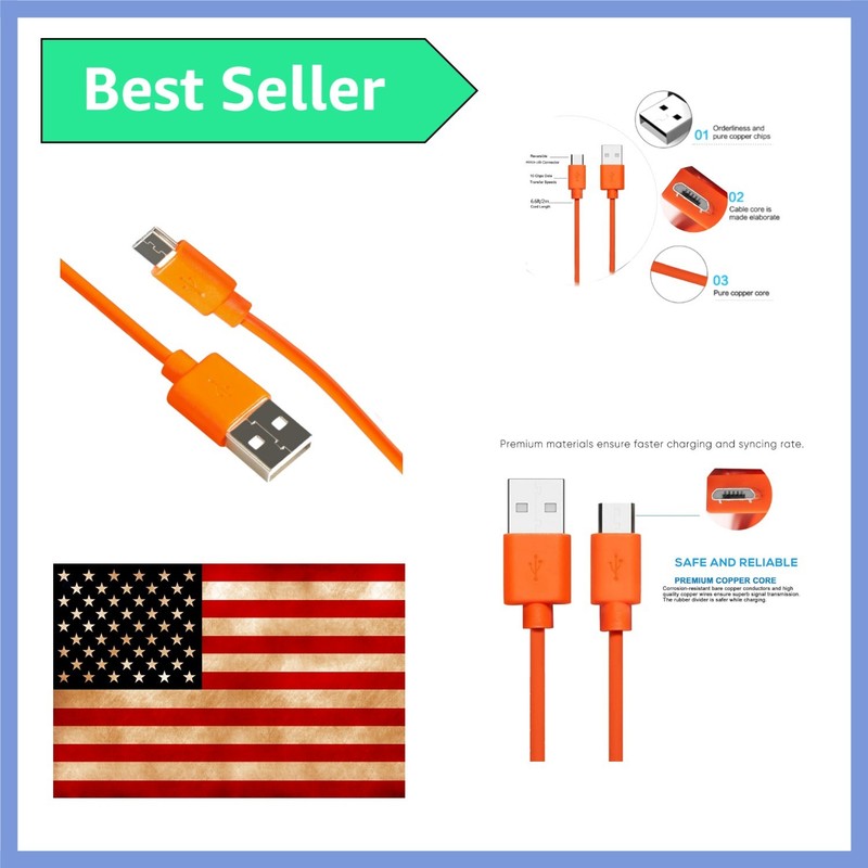 Replacement Fast Charging Charger Cable Power Cord Wire Compatible for Ring E…