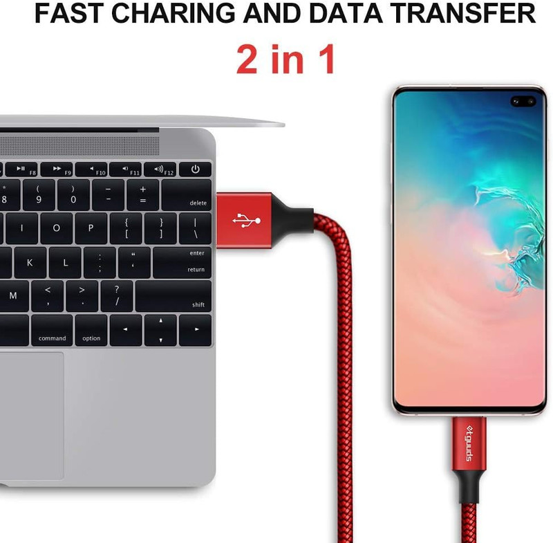 USB to USB C Cable 2Ft, 2-Pack USB a to Type C Charger Cord Fast Charging for... gallery