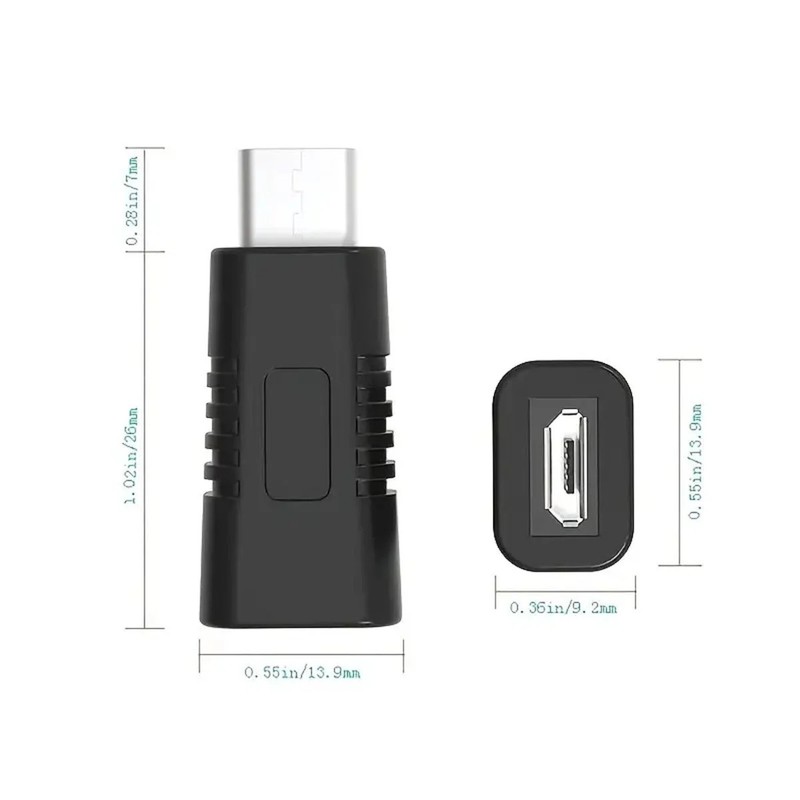 Micro USB to Type for PC Laptop (Black) gallery
