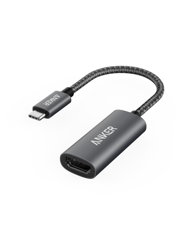 Anker USB C to HDMI Adapter (4K@60Hz), 310 USB-C (4K HDMI), L, Black