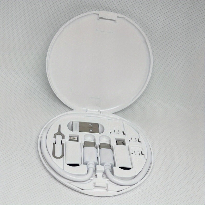 Multi USB Charging Adapter Cable Kit, USB C to L ighting Cable Box, Conversion. gallery
