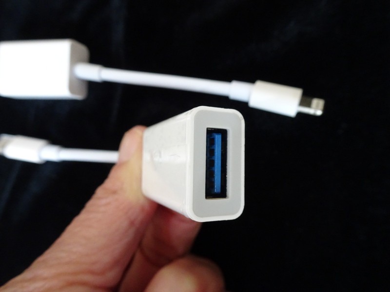 Lot of 2 USB-A to Iightning adapter dongle USB microphones to iPhone/iPad gallery