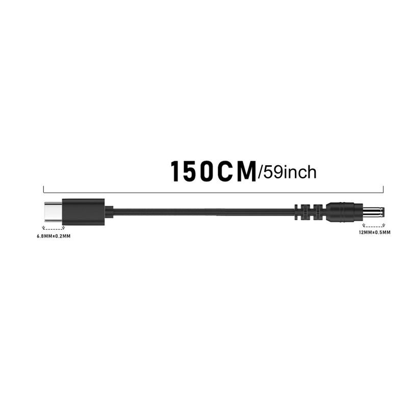 1.5m Type-C Male to Male Direct Current Connector Adapter Cable Line for Routers gallery